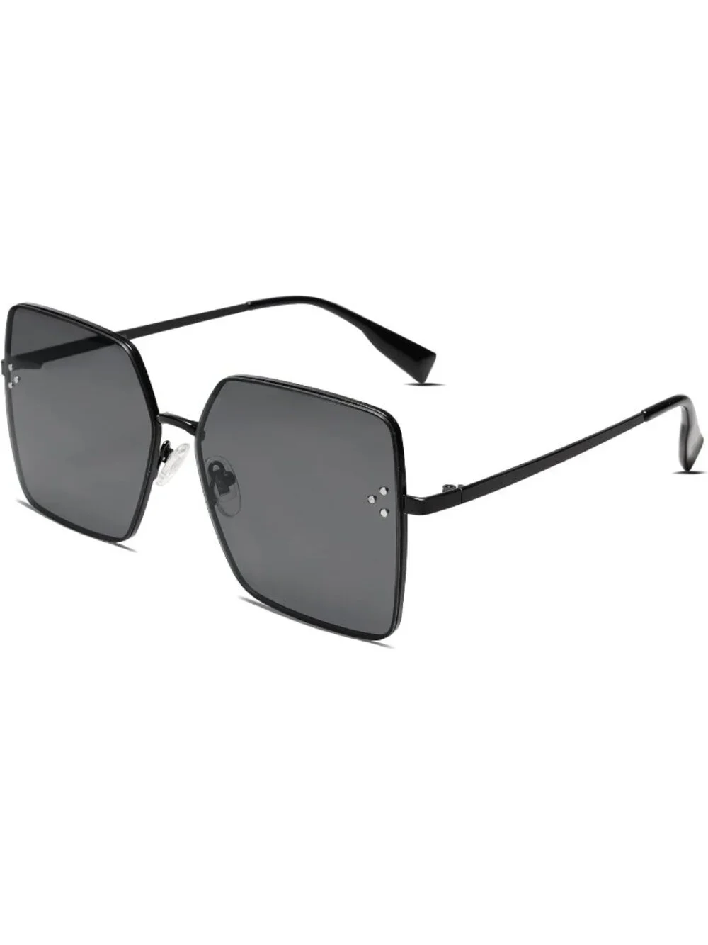SOJOS Women's Trendy Square Sunglasses UV Protection Sunnies SJ1170 Black